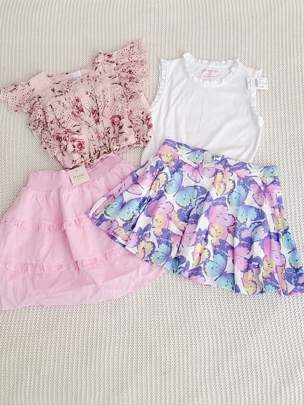 New! Bundle of 4 -Pieces Girl's Clouse Size 12-14
